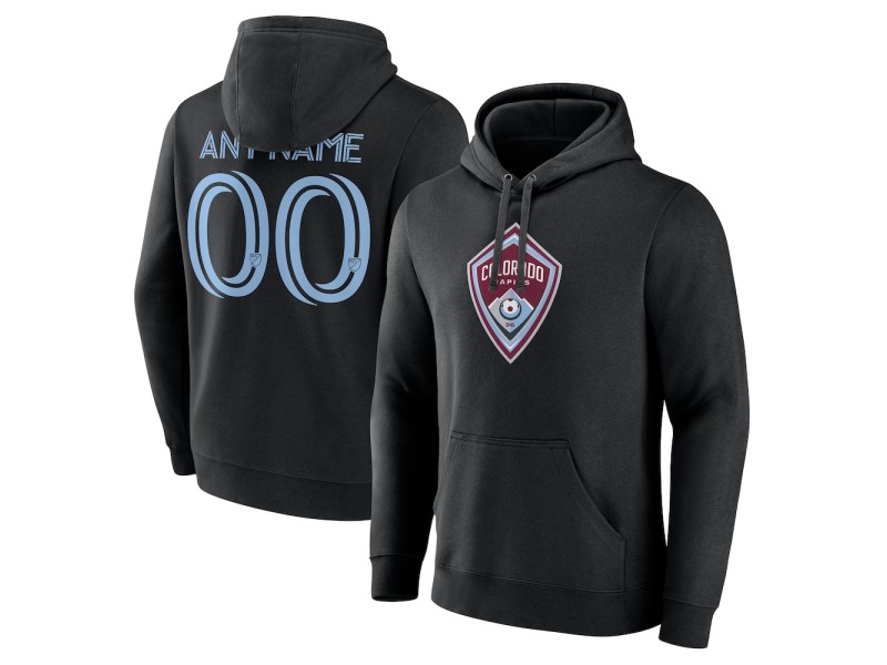 Men's Colorado Rapids Custom Pullover Hoodie - Black