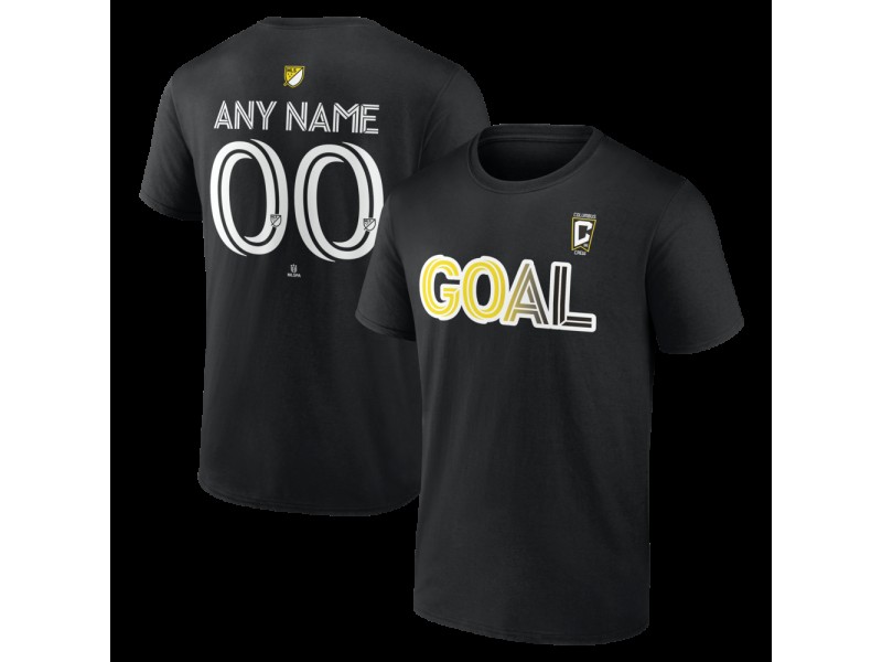 Men's Columbus Crew Goal Custom T-Shirt - Black