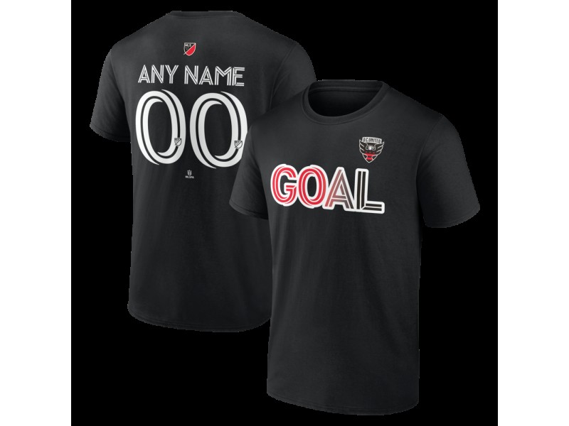 Youth D.C. United Goal Custom T-Shirt - Black