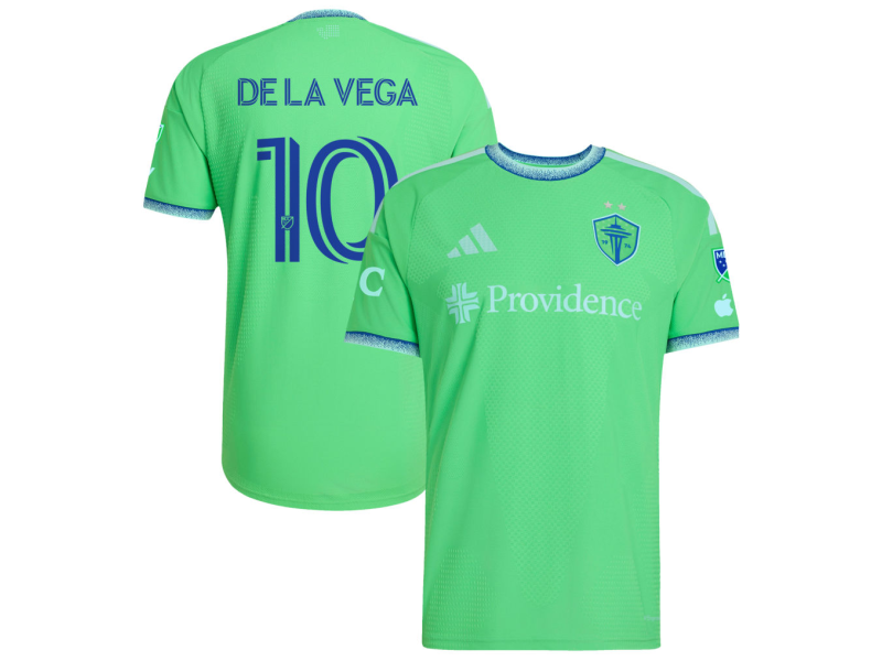 Pedro De La Vega Seattle Sounders FC 2026 The Evergreen State Edition Player Version Jersey - Rave Green With Patch