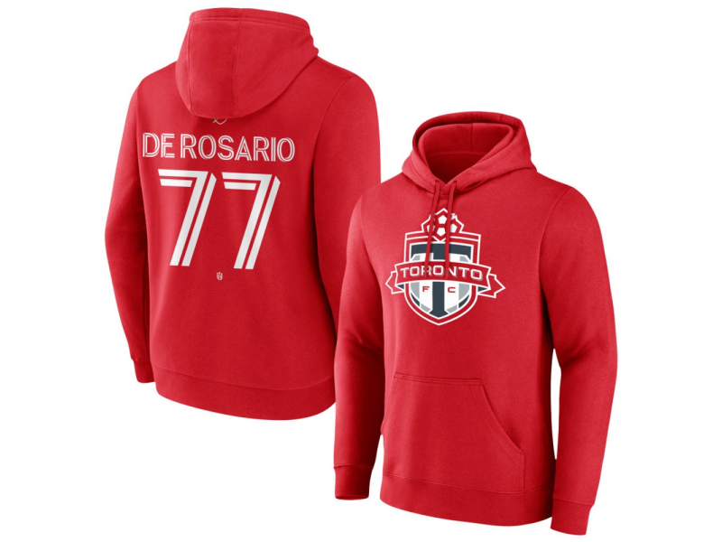 Men's Toronto FC #77 Adisa De Rosario Team Authentic Pullover Hoodie - Red