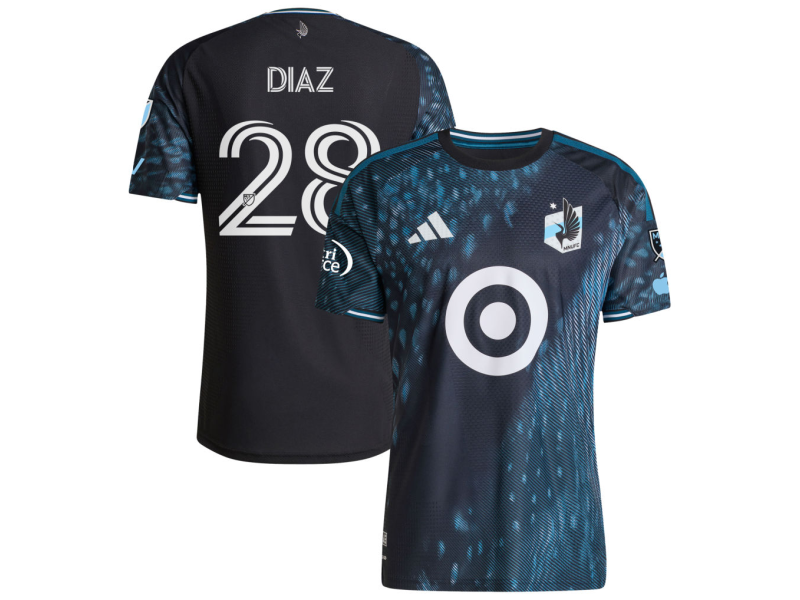 Jefferson Diaz Minnesota United FC 2026 The Decade Edition Player Version Jersey - Black With Patch