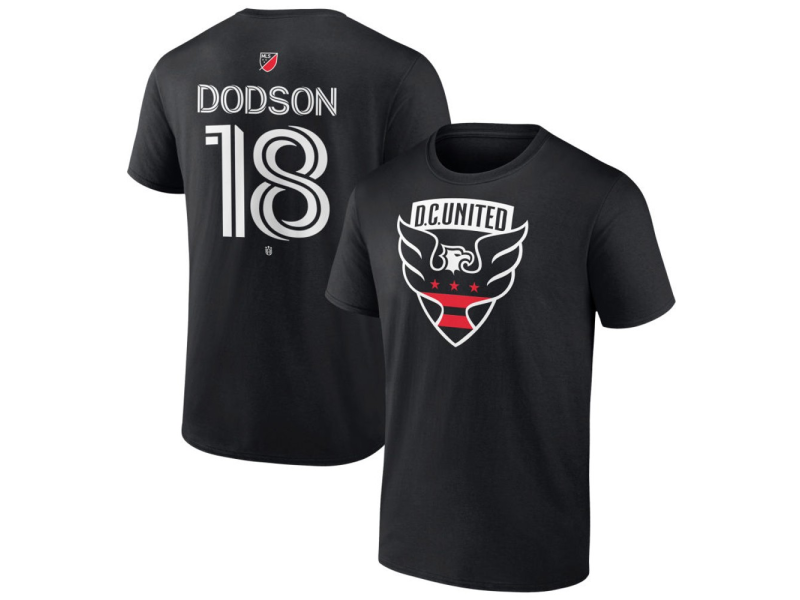 Youth D.C. United #18 Derek Dodson Team Authentic T-Shirt - Black