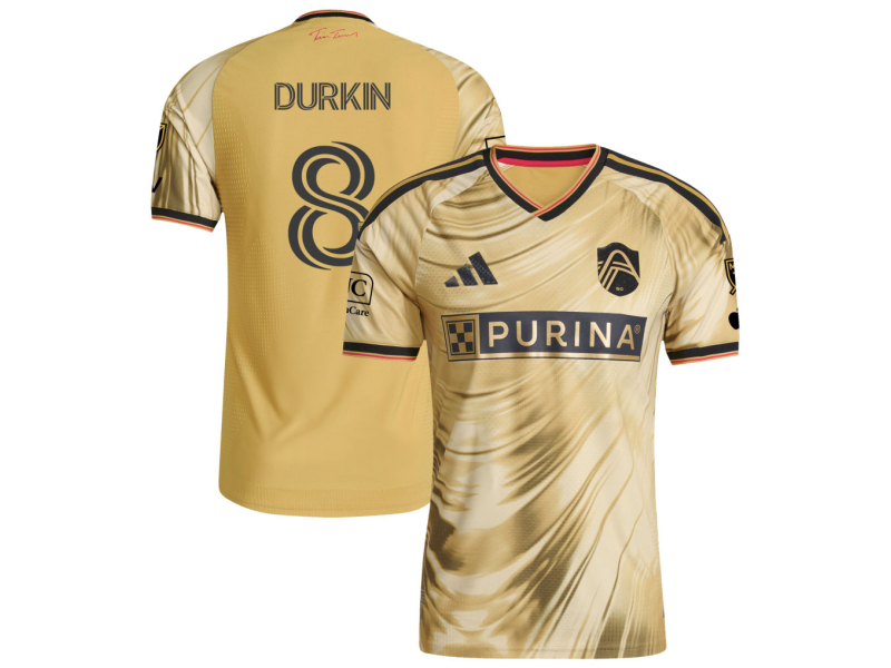 Chris Durkin St. Louis CITY SC 2026 The Tina Turner Edition Player Version Jersey - Yellow With Patch