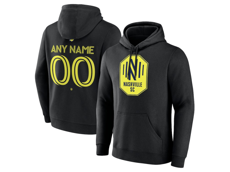 Men's Nashville SC #20 Edvard Tagseth Eddi Team Authentic Pullover Hoodie - Black