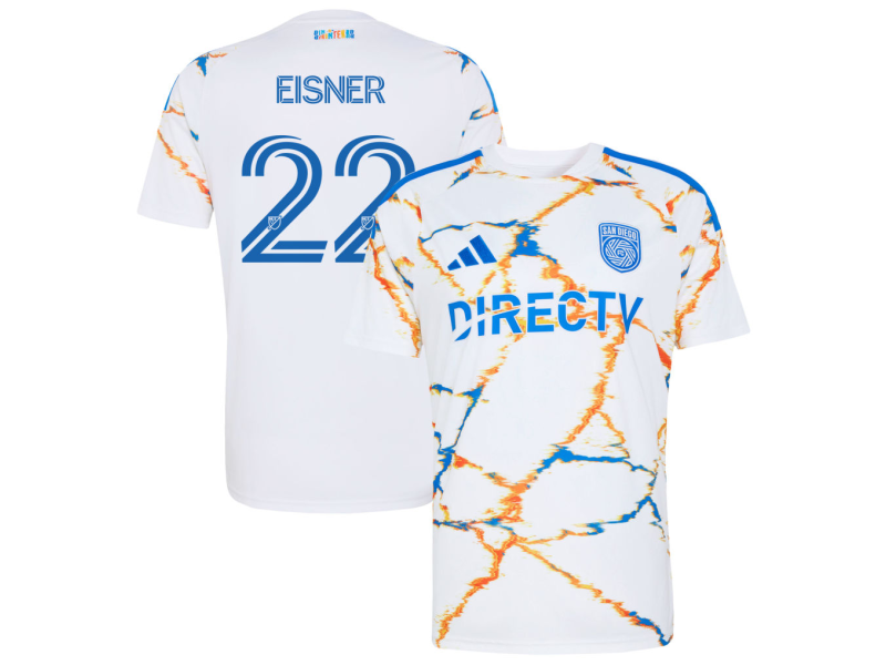 Wilson Eisner San Diego FC 2026 Unprecedented Unity Edition Fan Version Jersey - White