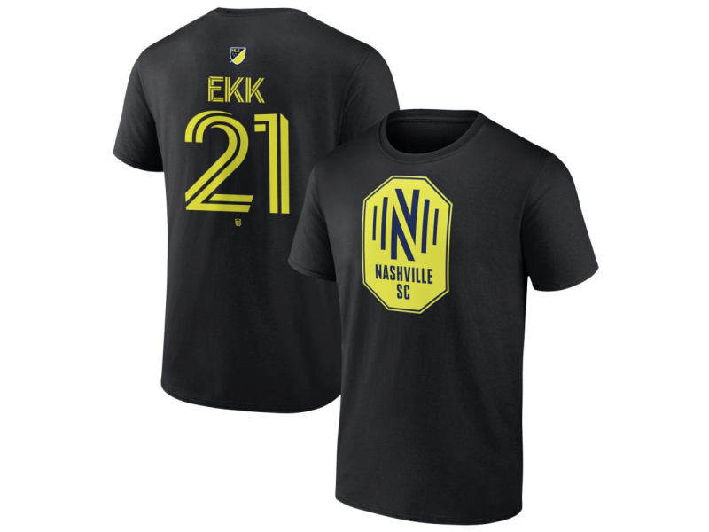 Men's Nashville SC #21 Maximus Ekk Team Authentic T-Shirt - Black