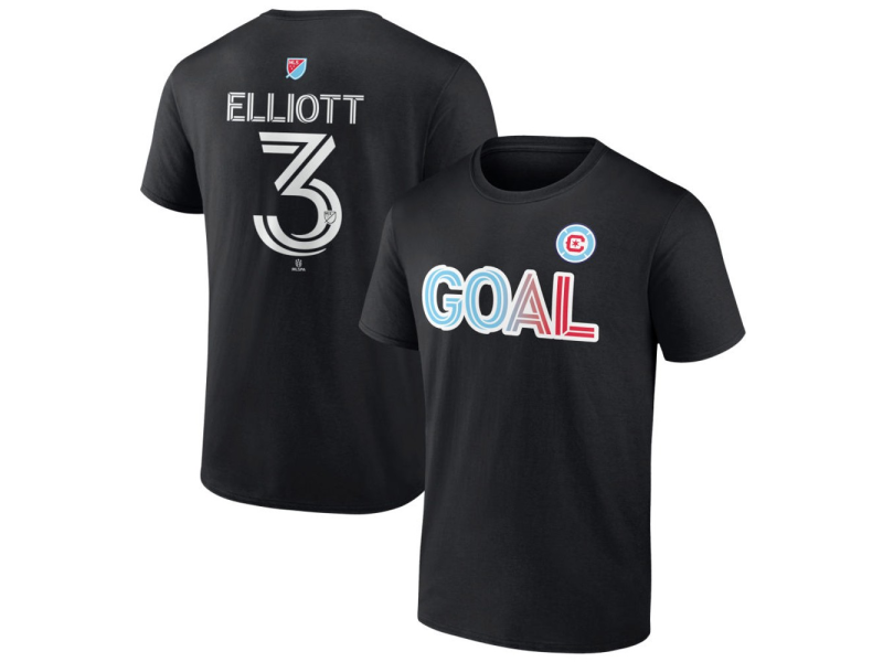 Men's Chicago Fire Goal #3 Jack Elliott T-Shirt - Black