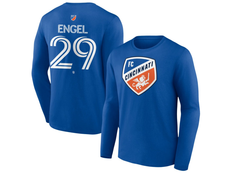 Men's FC Cincinnati #29 Lukas Engel Team Authentic Long Sleeve T-Shirt - Royal