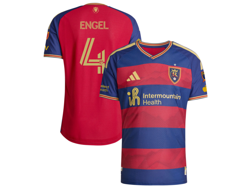 Lukas Engel Real Salt Lake 2026 The Switchback Player Version Jersey - Red With Patch