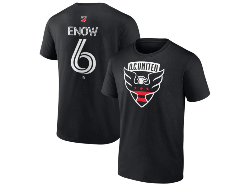 Youth D.C. United #6 Boris Enow Team Authentic T-Shirt - Black