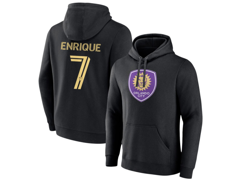 Men's Orlando City SC #7 Ramiro Enrique Pullover Hoodie - Black