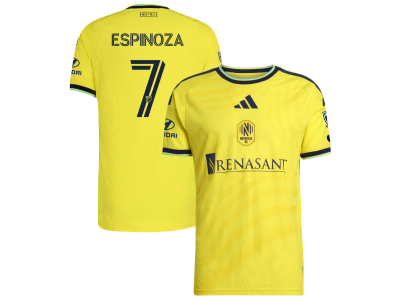 Cristian Espinoza Nashville SC 2026 The Reverb Edition Player Version Jersey - Yellow With Patch