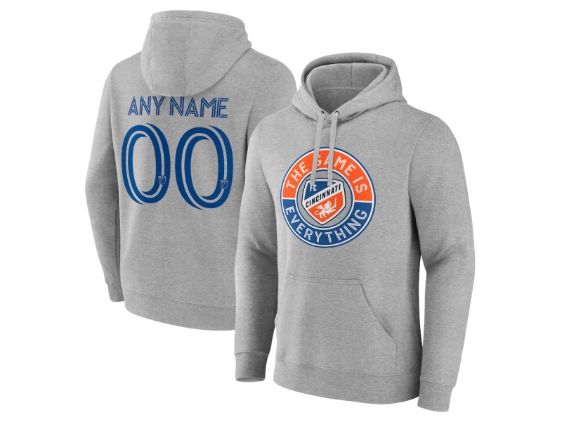 Men's FC Cincinnati The Game Is Everything Custom Pullover Hoodie - Gray