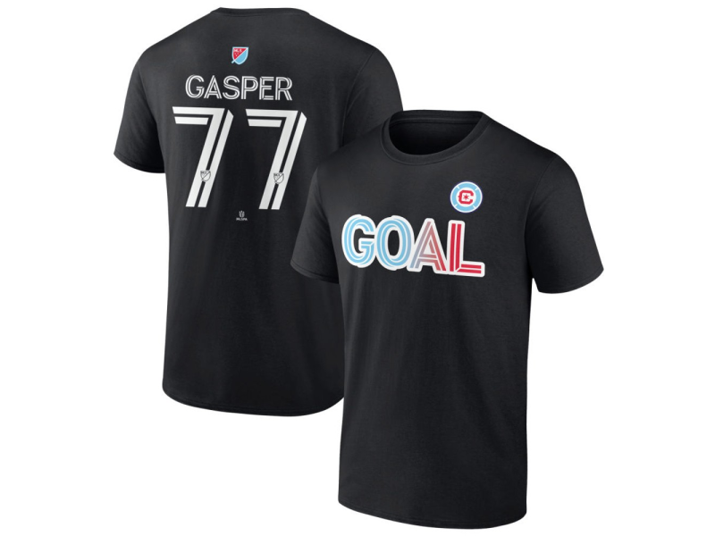 Youth Chicago Fire Goal #77 Chase Gasper T-Shirt - Black