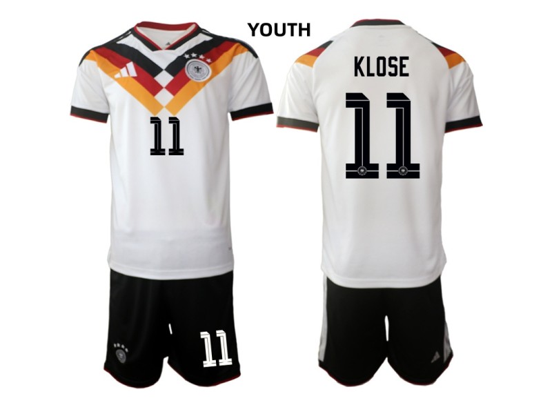 Youth KLOSE Germany 2026 World Cup Home Fan Jersey - White