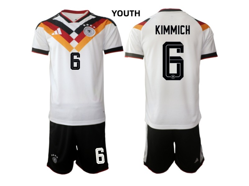 Youth KIMMICH Germany 2026 World Cup Home Fan Jersey - White