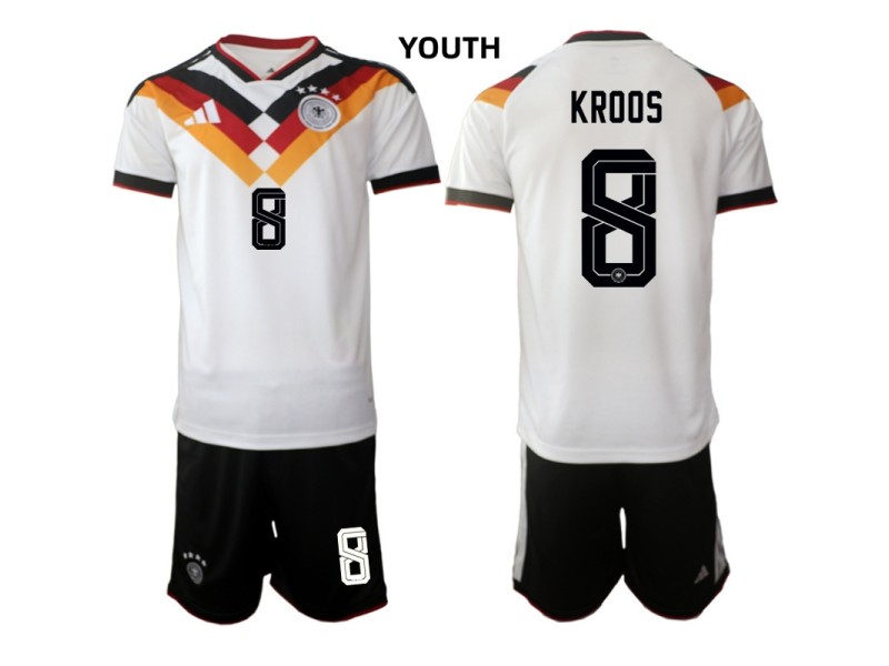 Youth KROOS Germany 2026 World Cup Home Fan Jersey - White