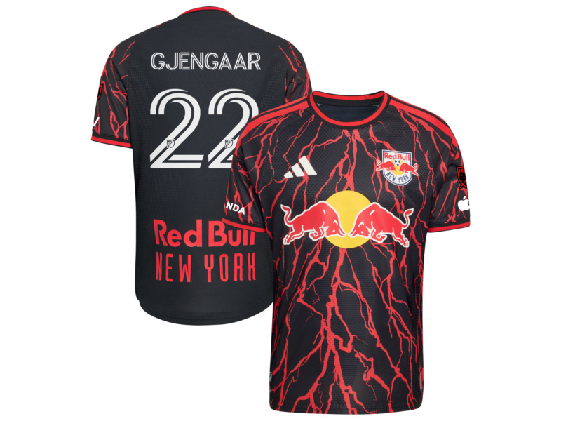 Dennis Gjengaar New York Red Bulls 2026 The Rooted Edition Player Version Jersey - Black With Patch