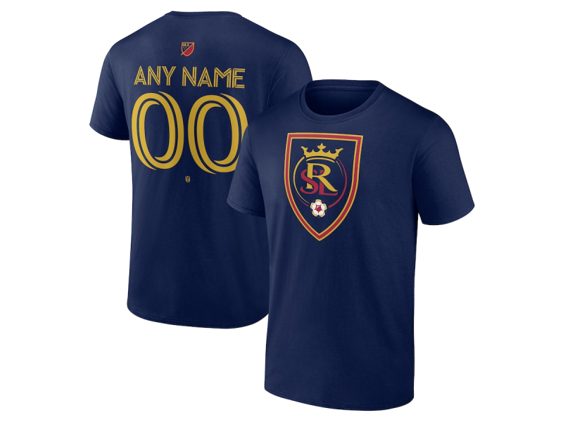 Men's Real Salt Lake #72 Zavier Gozo Team Authentic T-Shirt - Navy