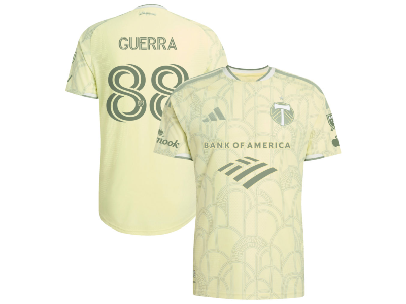Gage Guerra Portland Timbers 2026 Civic Stadium Edition Player Version Jersey - Yellow With Patch