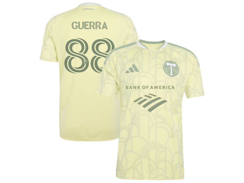Gage Guerra Portland Timbers 2026 Civic Stadium Edition Fan Version Jersey - Yellow