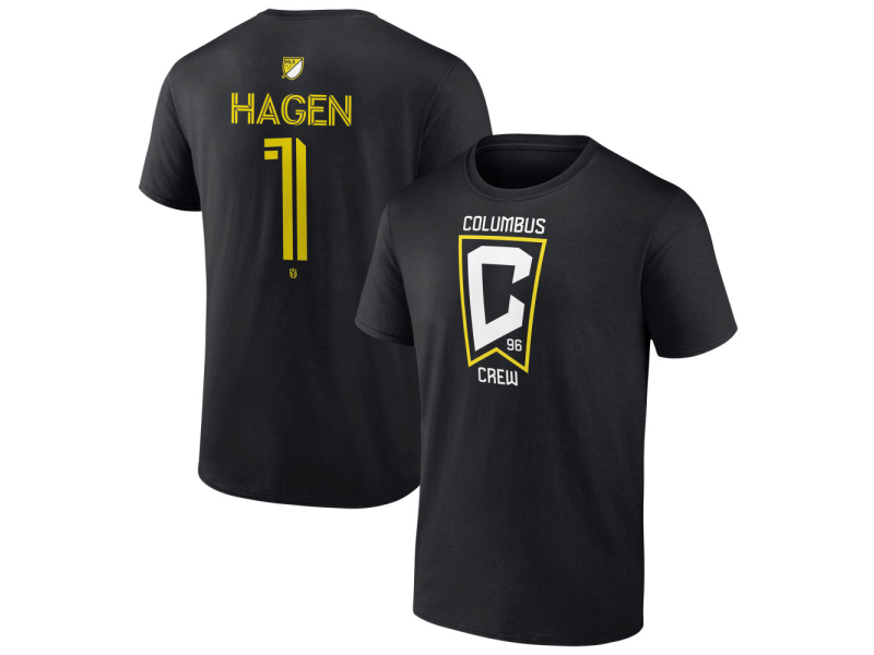 Youth Columbus Crew #1 Nicholas Hagen Team Authentic T-Shirt - Black