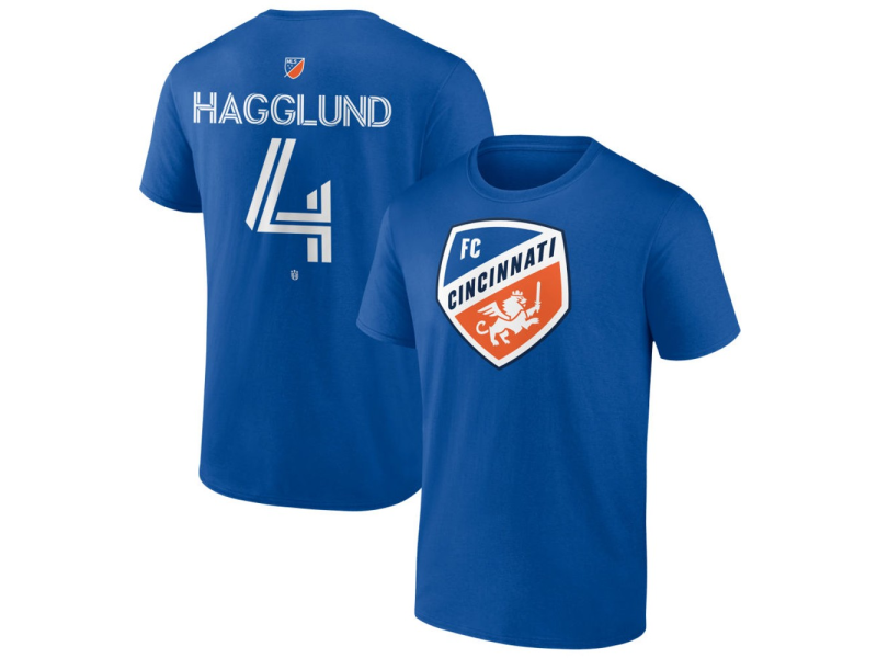 Youth FC Cincinnati #4 Nick Hagglund Team Authentic T-Shirt - Royal