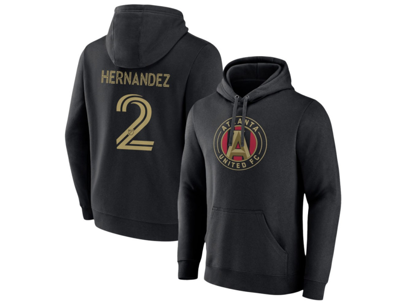 Men's Atlanta United FC #2 Ronald Hernandez Pullover Hoodie - Black