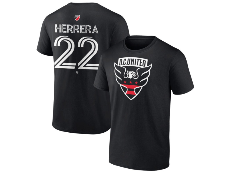 Men's D.C. United #22 Aaron Herrera Team Authentic T-Shirt - Black