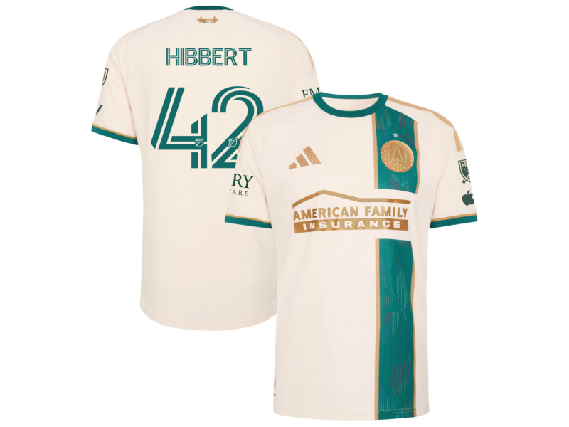Jayden Hibbert Atlanta United FC 2026 Spirit Of '96 Player Version Jersey - Tan With Patch