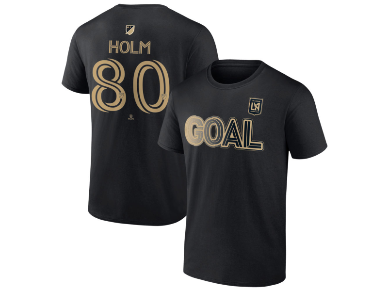 Men's LAFC Goal #80 Odin-Thiago Holm T-Shirt - Black