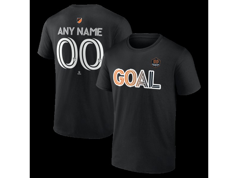Youth Houston Dynamo FC Goal Custom T-Shirt - Black