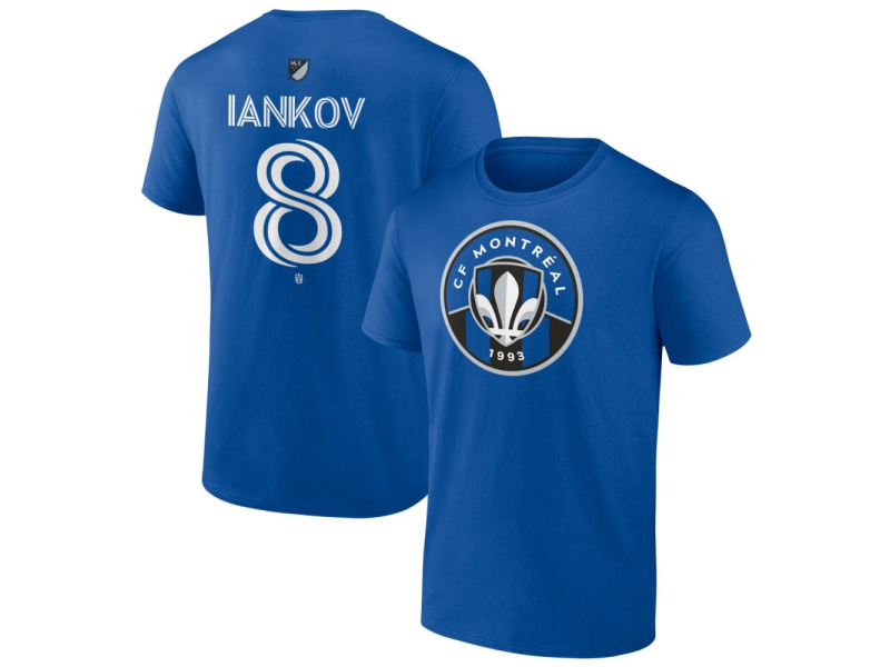 Youth CF Montreal #8 Dominik Iankov Team Authentic T-Shirt - Royal