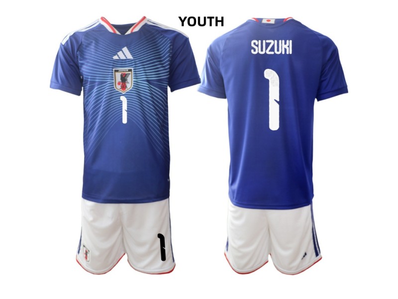 Youth SUZUKI Japan 2026 World Cup Home Fan Jersey - Blue