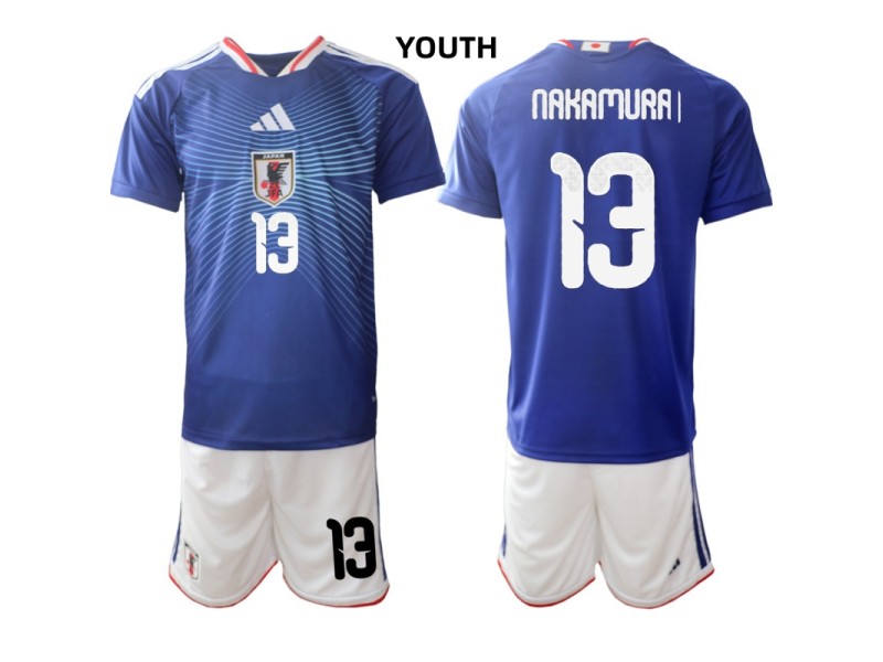 Youth NAKAMURAI Japan 2026 World Cup Home Fan Jersey - Blue