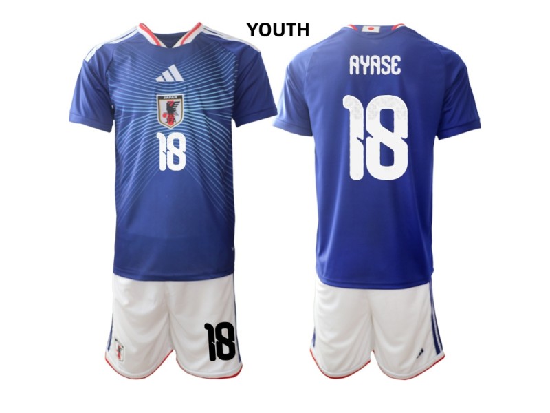 Youth AYASE Japan 2026 World Cup Home Fan Jersey - Blue