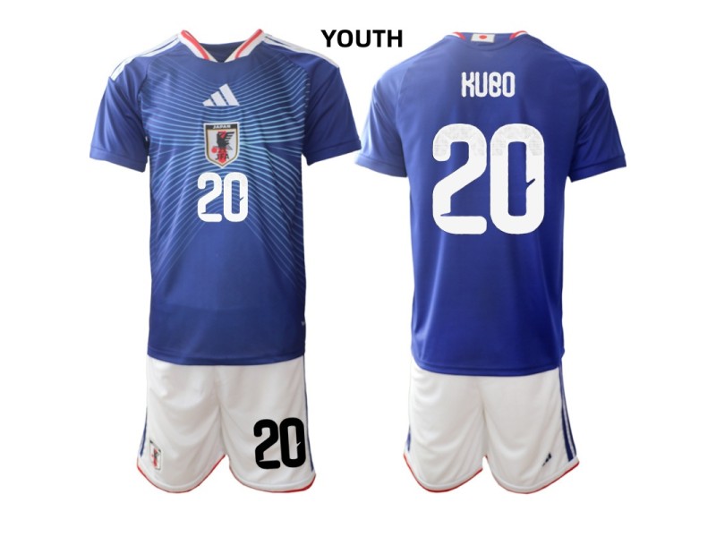 Youth KUBO Japan 2026 World Cup Home Fan Jersey - Blue