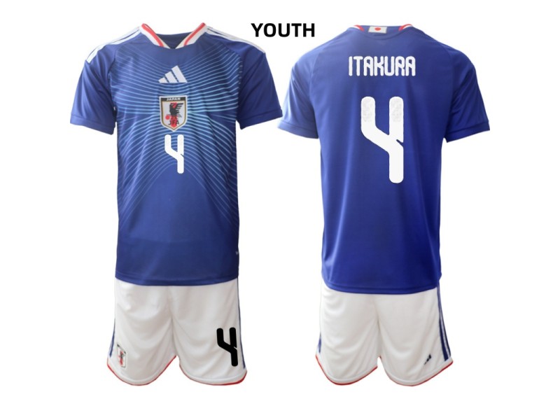 Youth ITAKURA Japan 2026 World Cup Home Fan Jersey - Blue