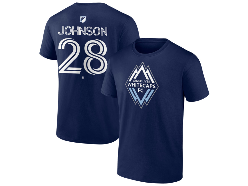 Men's Vancouver Whitecaps FC #28 Tate Johnson Team Authentic T-Shirt - Navy