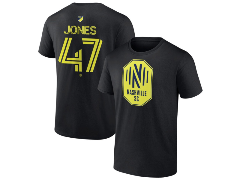 Youth Nashville SC #47 Isaiah Jones Team Authentic T-Shirt - Black