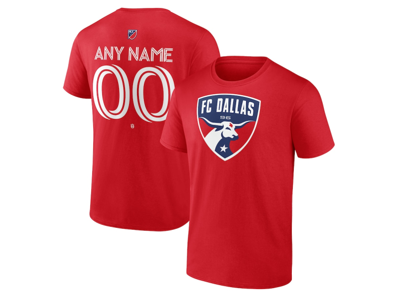 Youth FC Dallas #11 Anderson Julio Team Authentic T-Shirt - Red