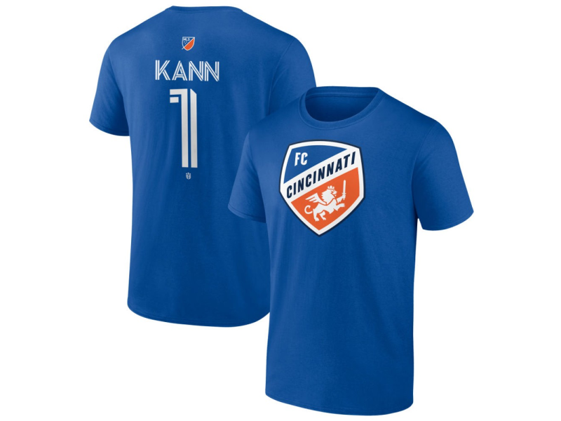 Men's FC Cincinnati #1 Alec Kann Team Authentic T-Shirt - Royal