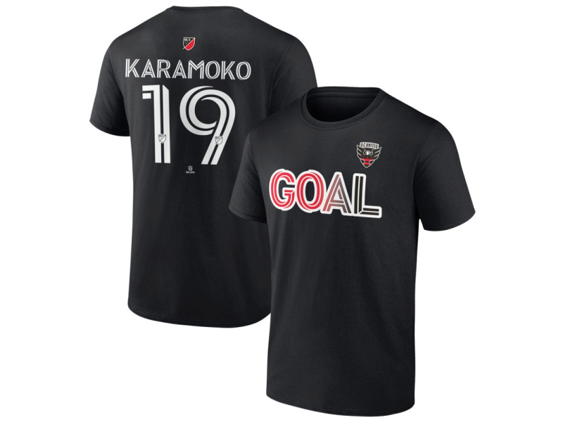Men's D.C. United Goal #19 Hakim Karamoko T-Shirt - Black