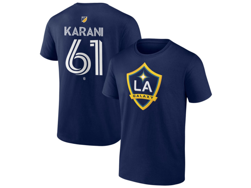 Youth LA Galaxy #61 Sean Karani Team Authentic T-Shirt - Navy