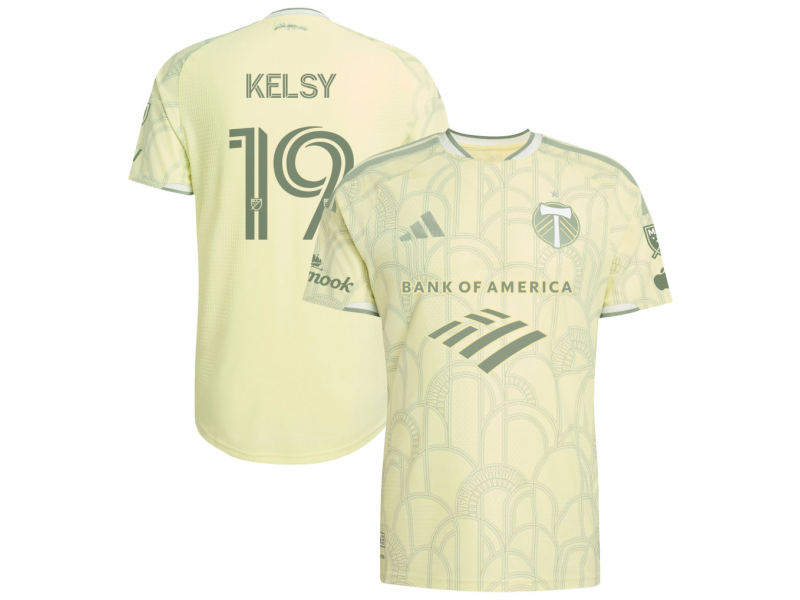 Kevin Kelsy Portland Timbers 2026 Civic Stadium Edition Player Version Jersey - Yellow With Patch