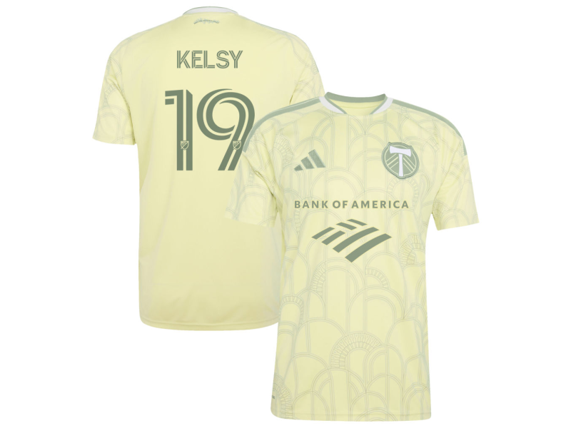 Kevin Kelsy Portland Timbers 2026 Civic Stadium Edition Fan Version Jersey - Yellow