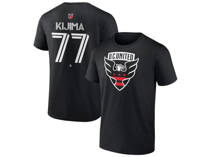 Men's D.C. United #77 Hosei Kijima Team Authentic T-Shirt - Black