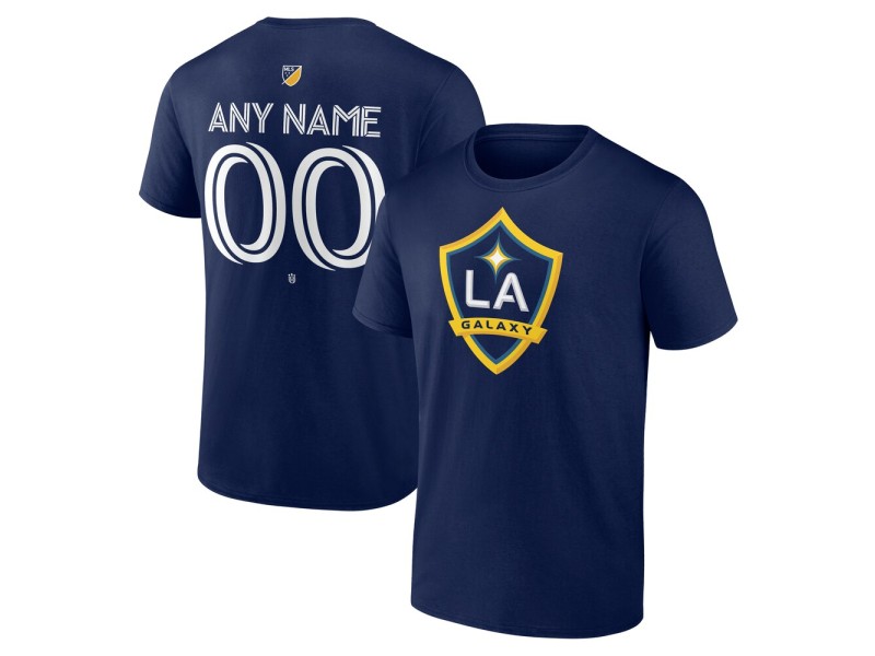 Men's LA Galaxy Custom Team Authentic T-Shirt - Navy