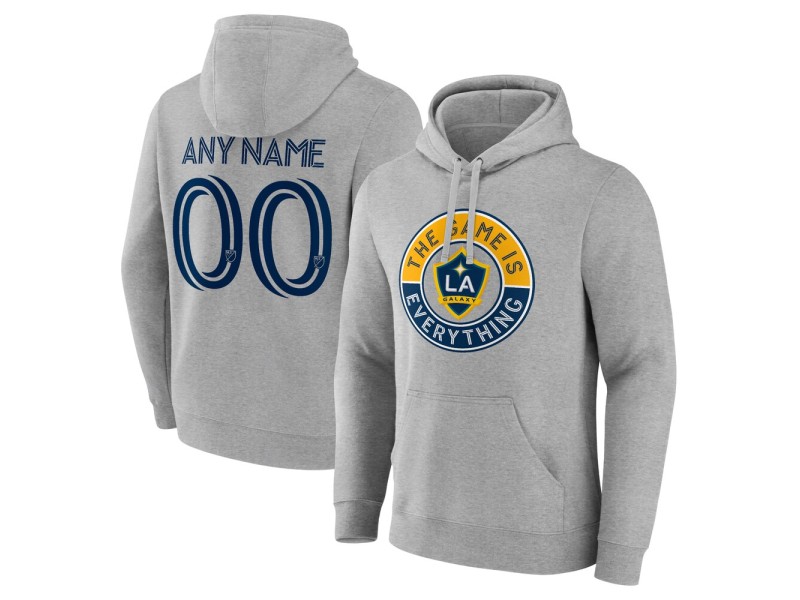 Men's LA Galaxy The Game Is Everything Custom Pullover Hoodie - Gray